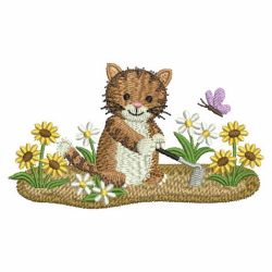 Garden Kitty 05 machine embroidery designs