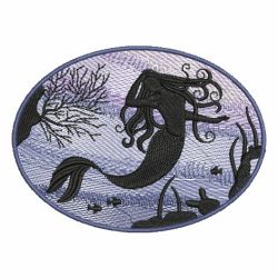 Mermaid Silhouettes 02 machine embroidery designs