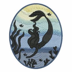 Mermaid Silhouettes 04 machine embroidery designs