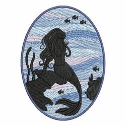 Mermaid Silhouettes 05 machine embroidery designs