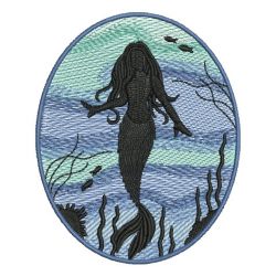 Mermaid Silhouettes 09 machine embroidery designs