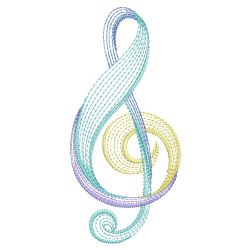 Rippled Music Notes(Sm) machine embroidery designs