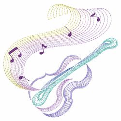 Rippled Music Notes 02(Md) machine embroidery designs