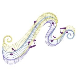 Rippled Music Notes 04(Md) machine embroidery designs