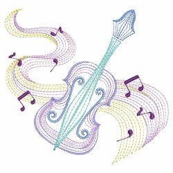 Rippled Music Notes 08(Md) machine embroidery designs
