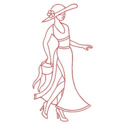 Redwork Fashion Girls 05(Sm) machine embroidery designs