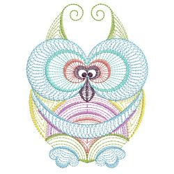 Rippled Owls 01(Lg) machine embroidery designs