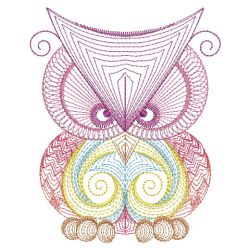 Rippled Owls 02(Md) machine embroidery designs