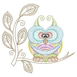 Rippled Owls 06(Md) machine embroidery designs