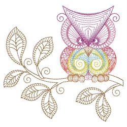 Rippled Owls 07(Lg) machine embroidery designs