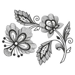 Jacobean Black 2 02(Md) machine embroidery designs