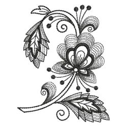 Jacobean Black 2 03(Md) machine embroidery designs