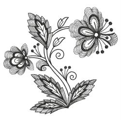 Jacobean Black 2 05(Md) machine embroidery designs