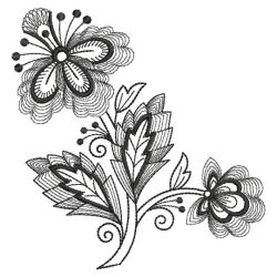 Jacobean Black 2 06(Md) machine embroidery designs