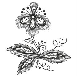 Jacobean Black 2 07(Sm) machine embroidery designs