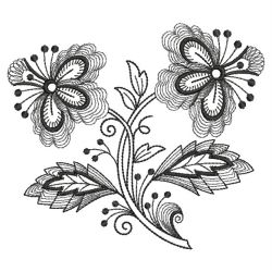 Jacobean Black 2 09(Lg) machine embroidery designs