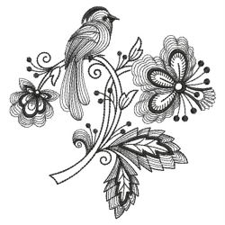 Jacobean Black 2 11(Lg) machine embroidery designs