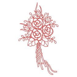 Redwork Pearl Roses 05(Lg) machine embroidery designs