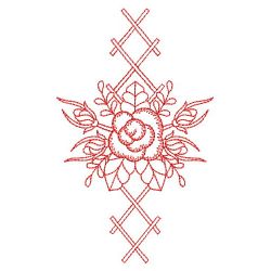 Redwork Pearl Roses 07(Lg) machine embroidery designs