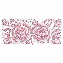 Sketched Roses 03(Sm) machine embroidery designs