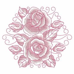 Sketched Roses 09(Md) machine embroidery designs