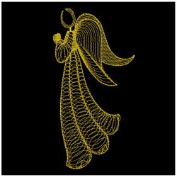 Golden Rippled Angels 02(Md) machine embroidery designs