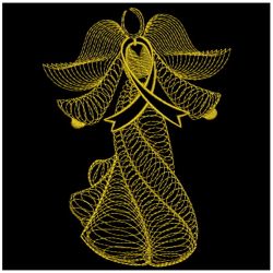 Golden Rippled Angels 06(Lg) machine embroidery designs