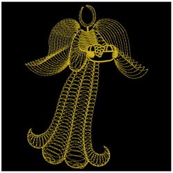 Golden Rippled Angels 09(Lg) machine embroidery designs