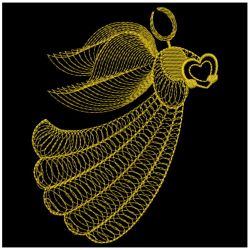Golden Rippled Angels 10(Lg) machine embroidery designs