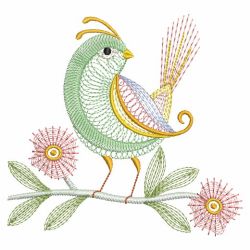 Rippled Neon Birds(Lg) machine embroidery designs