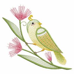 Rippled Neon Birds 03(Md) machine embroidery designs