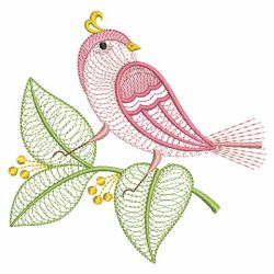 Rippled Neon Birds 05(Lg) machine embroidery designs