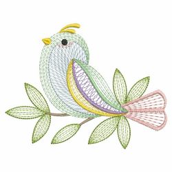 Rippled Neon Birds 09(Md) machine embroidery designs