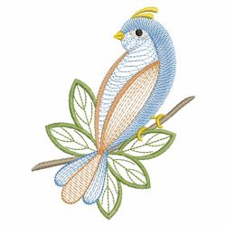 Rippled Neon Birds 10(Md) machine embroidery designs