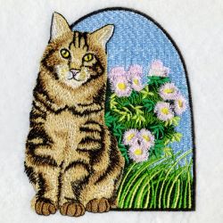 Springtime Kitten 04(Lg) machine embroidery designs