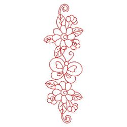 Redwork Dancing Butterflies 2 08(Lg)