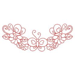 Redwork Dancing Butterflies 2 11(Lg)