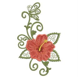 Art Deco Hibiscus 01(Md) machine embroidery designs