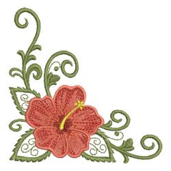 Art Deco Hibiscus 02(Sm) machine embroidery designs