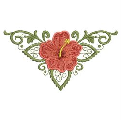 Art Deco Hibiscus 03(Sm) machine embroidery designs