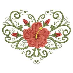 Art Deco Hibiscus 10(Sm) machine embroidery designs