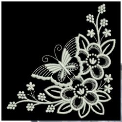 White Work Butterflies 2 02(Sm) machine embroidery designs