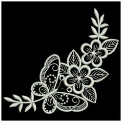 White Work Butterflies 2 05(Sm) machine embroidery designs