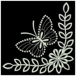 White Work Butterflies 2 11(Md) machine embroidery designs
