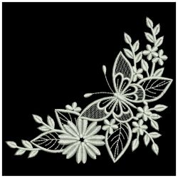 White Work Butterflies 2 12(Md) machine embroidery designs