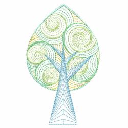 Rippled Retro Trees 08(Sm) machine embroidery designs