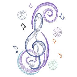 Rippled Music Notes 2(Sm) machine embroidery designs