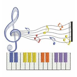 Rippled Music Notes 2 02(Md) machine embroidery designs