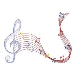 Rippled Music Notes 2 06(Md) machine embroidery designs