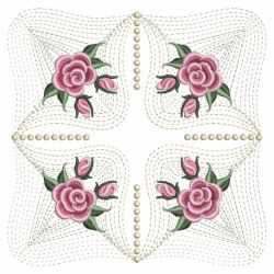 Pearl Roses Quilt 2 01(Sm) machine embroidery designs